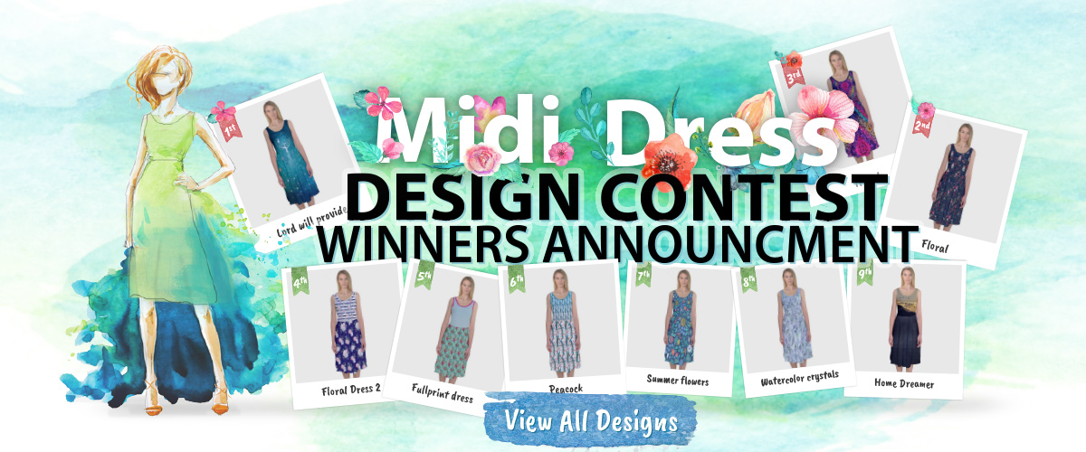 CowCow Midi Dress Design Contest 2016 - Winners Announcement